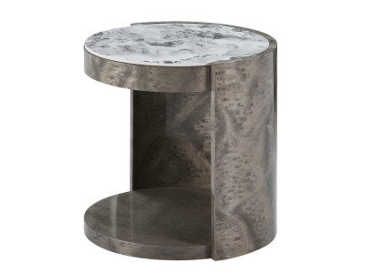 Side table Round Design Table Marble Living room Tables Designer Furniture Wood